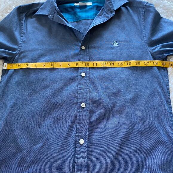 Original Penguin by Munsingwear Mens Long Sleeve Classic Fit Dress Shirt Small - Picture 6 of 8
